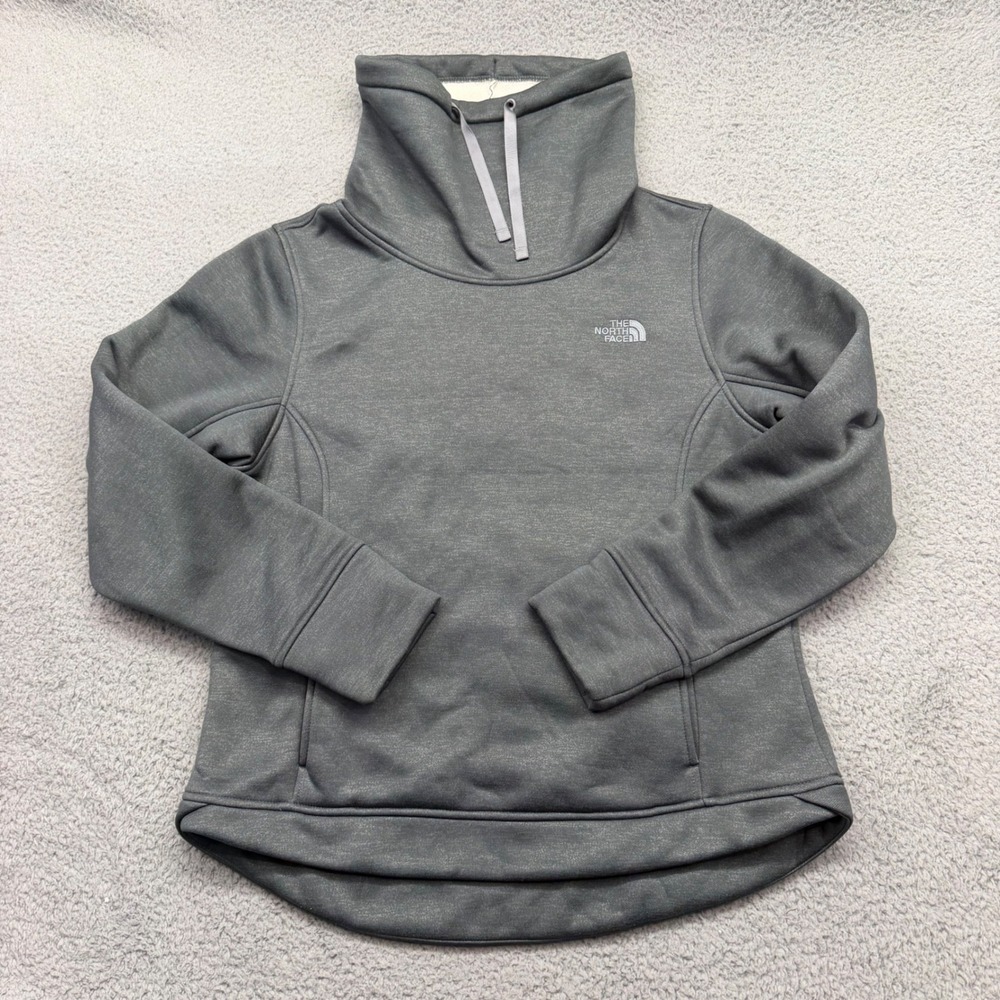 The North Face NF0A3VIZ Women Large Grey Mattea Cowl Neck Fleece Pullover Hoodie